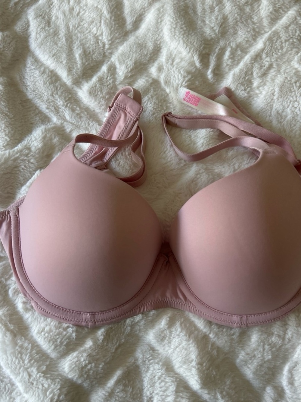 PINK Victoria's Secret Molded Light Pink T-Shirt Bra